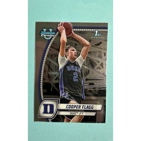 COOPER FLAGG-DUKE 2024-25 Bowman Chrome U#16, 1st Bowman-NCAA Player Of Year - Picture 1 of 2